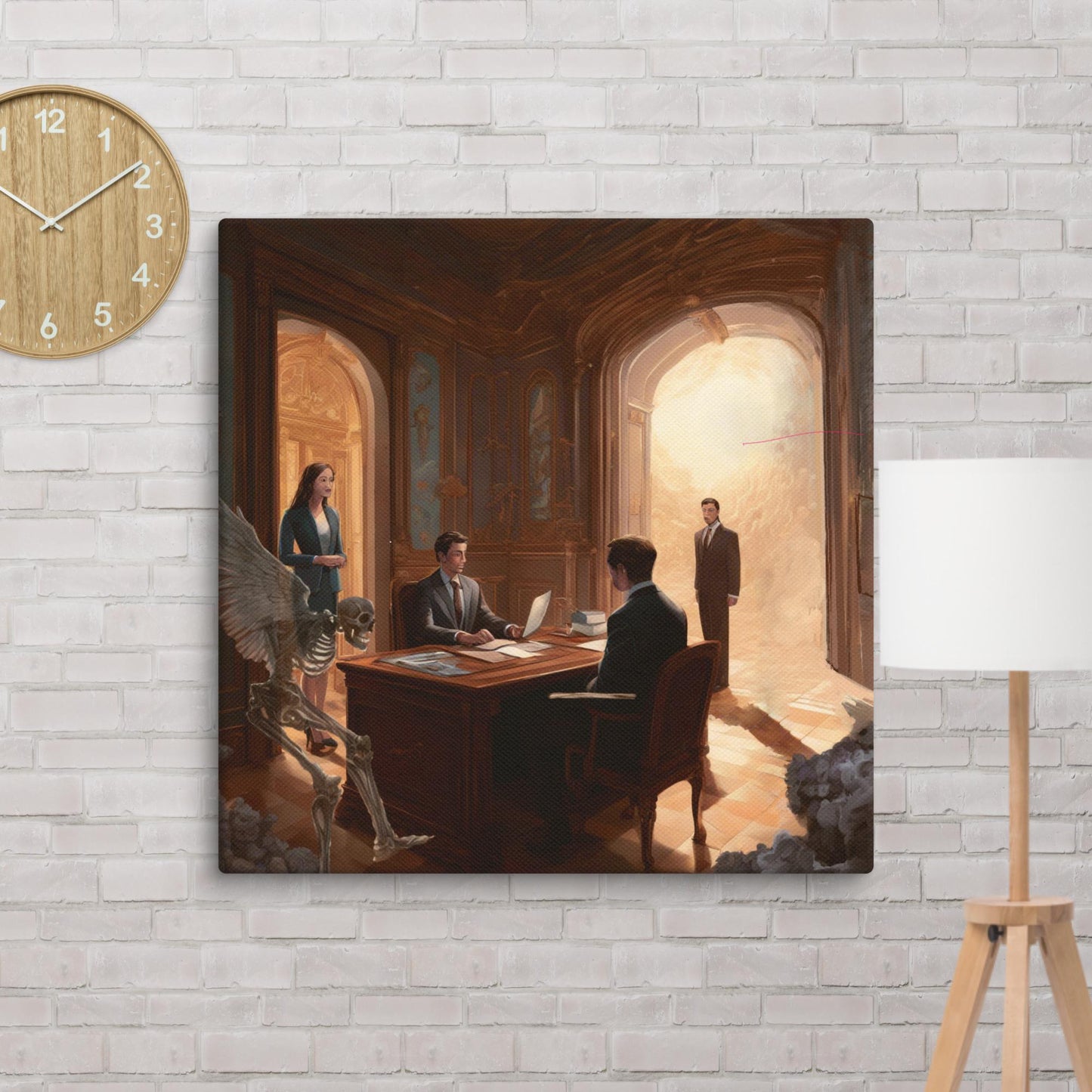 The Panel Print on Canvas - The Last Interview