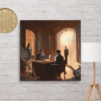 The Panel Print on Canvas - The Last Interview